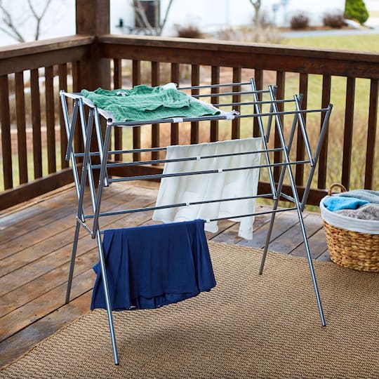 Household Essentials 35" Extendable Metal Drying Rack